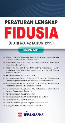 Peraturan Lengkap Fidusia: UU No. 42 Tahun 1999