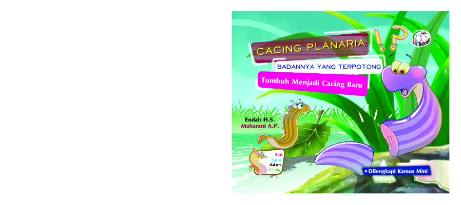 Cacing Planaria Badannya yang Terpotong Tumbung Menjadi Cacing Baru