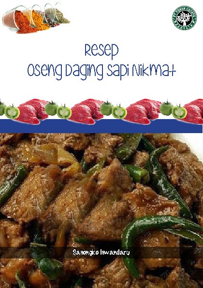 Resep Oseng Daging Sapi Nikmat